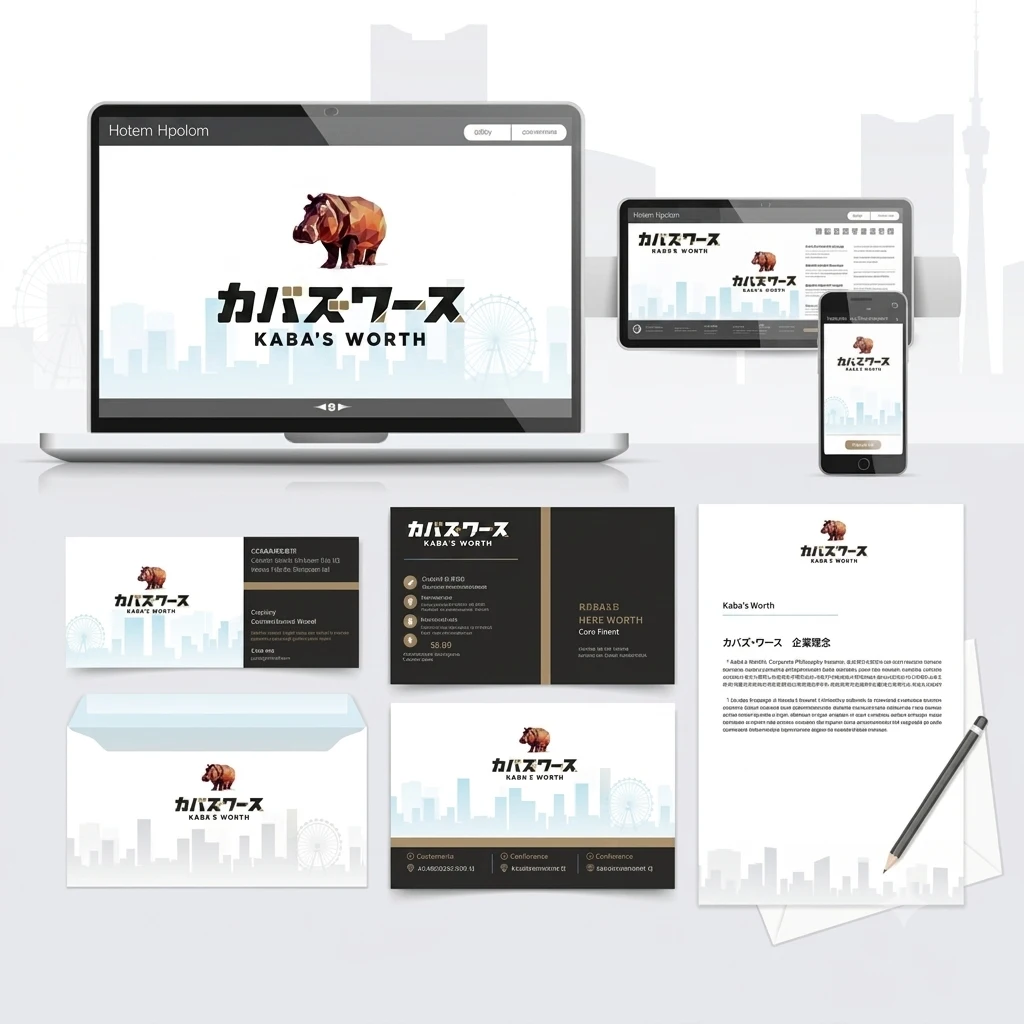 カバズワースのブランドイメージ（ロゴ・名刺・Webサイトなど）
